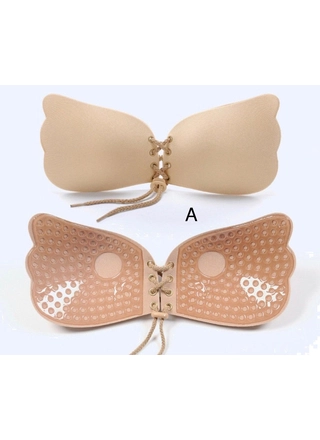 Фото BBQN Бюстгальтер-невидимка (Invisible Bra) на шнурівці 848 Бежевий (5701) – Невидимки, колір <color>, ціна 112.13<currency>